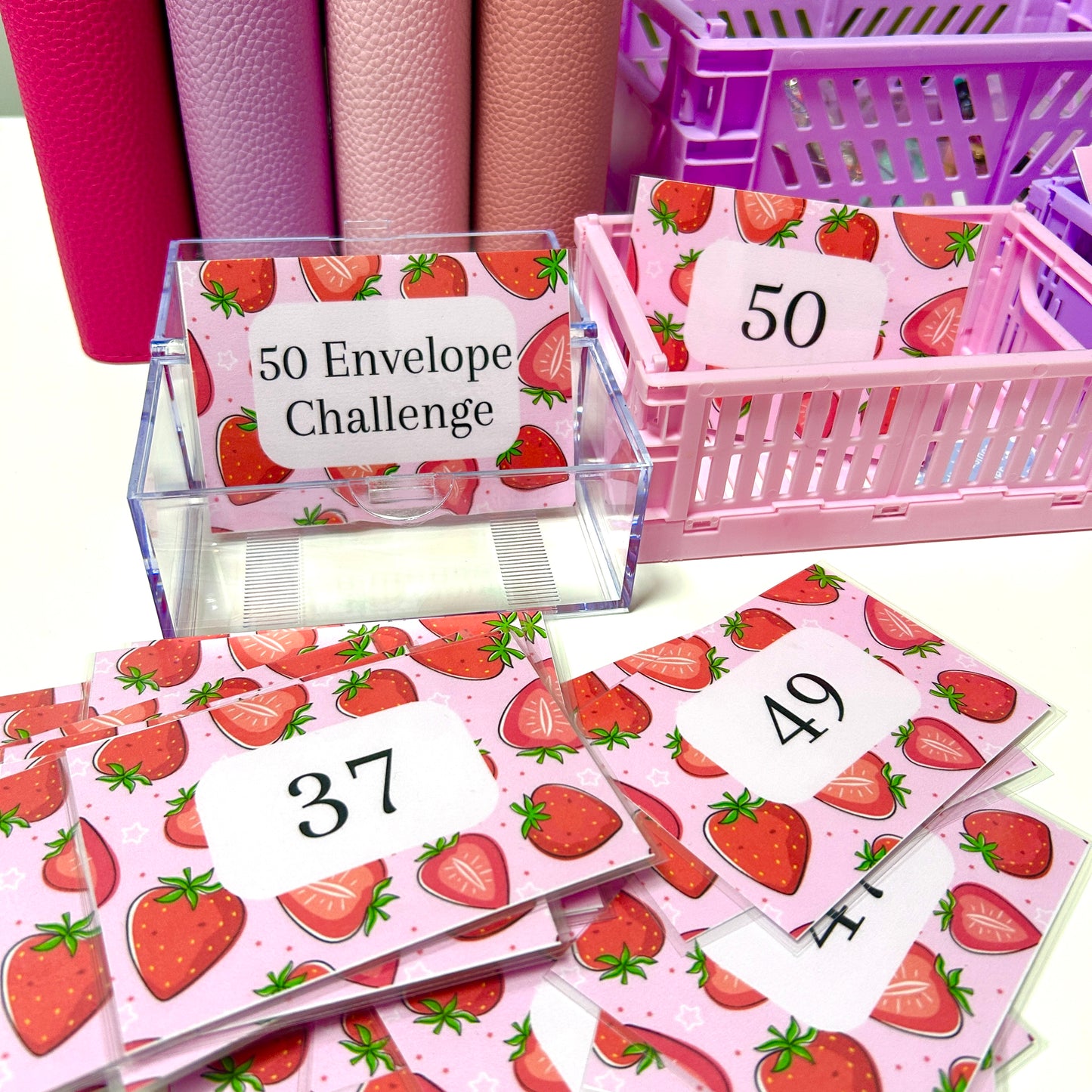 50 Envelope Challenge Strawberry Edition