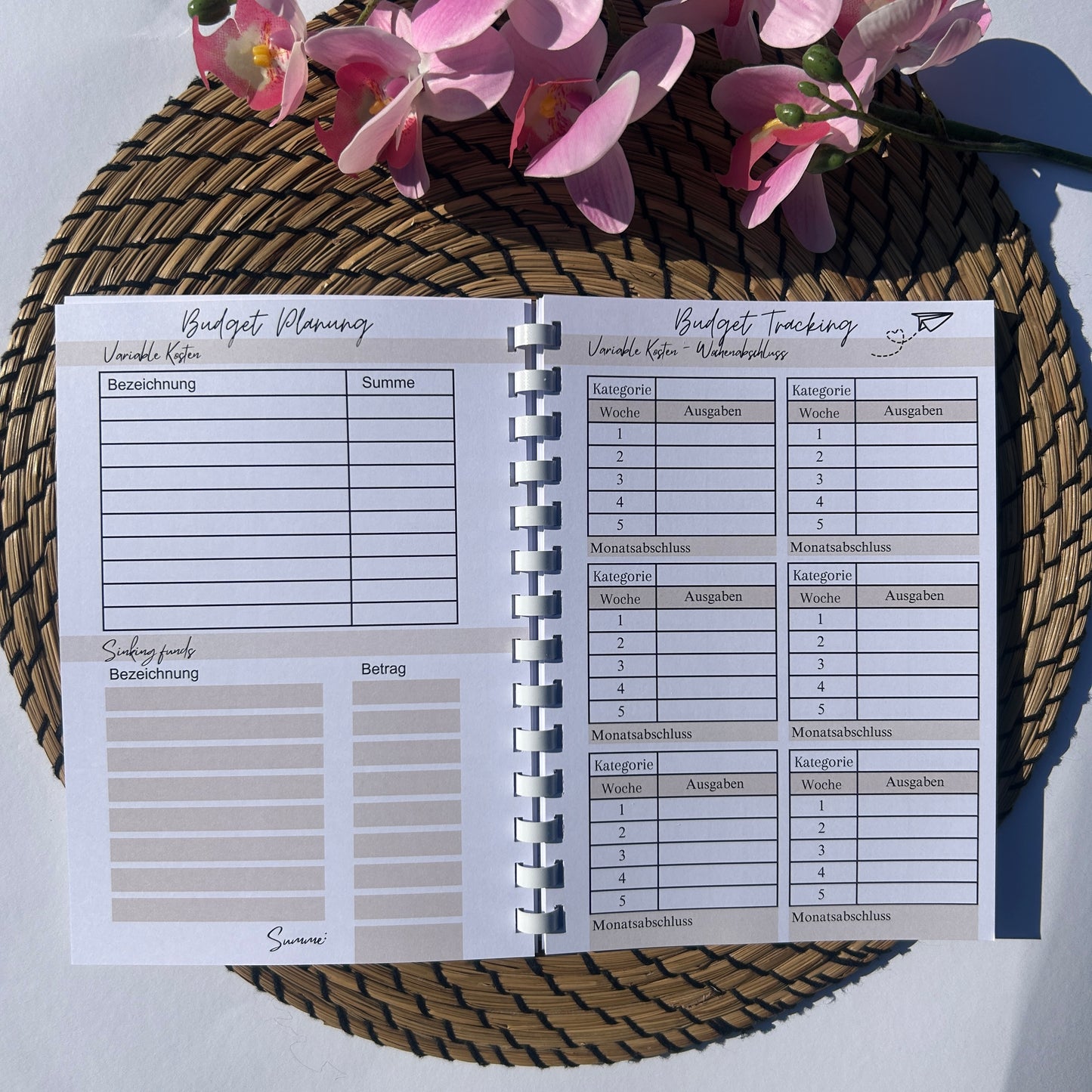 Budgetplaner Ringbuch Schlicht