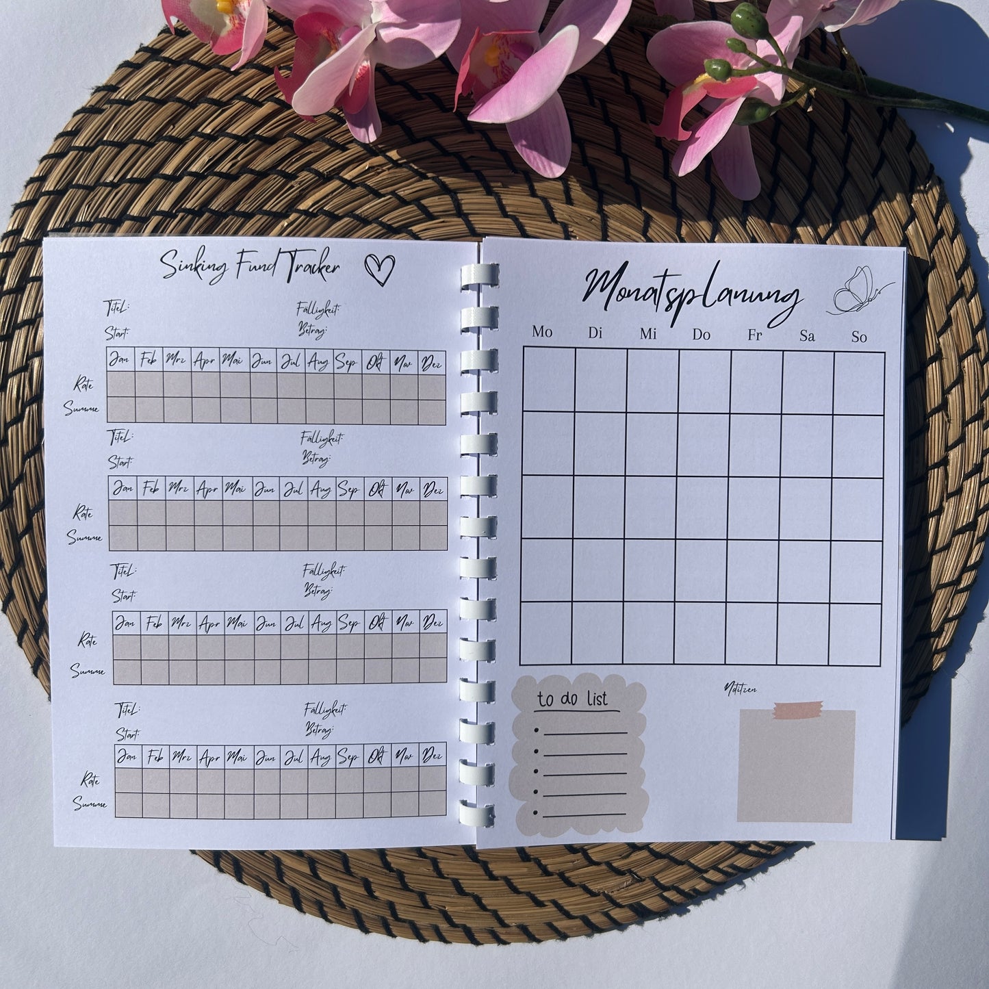 Budgetplaner Ringbuch Schlicht