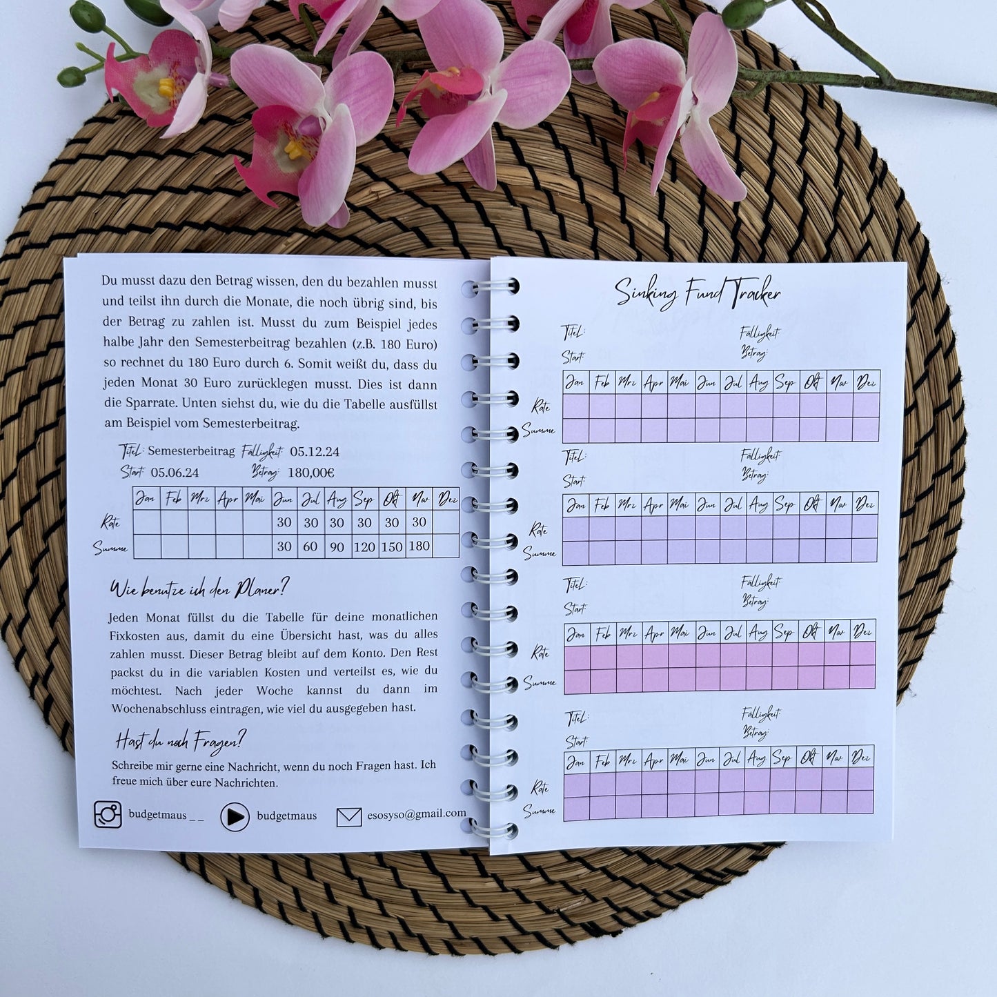 A5 Budgetplaner Ringbuch