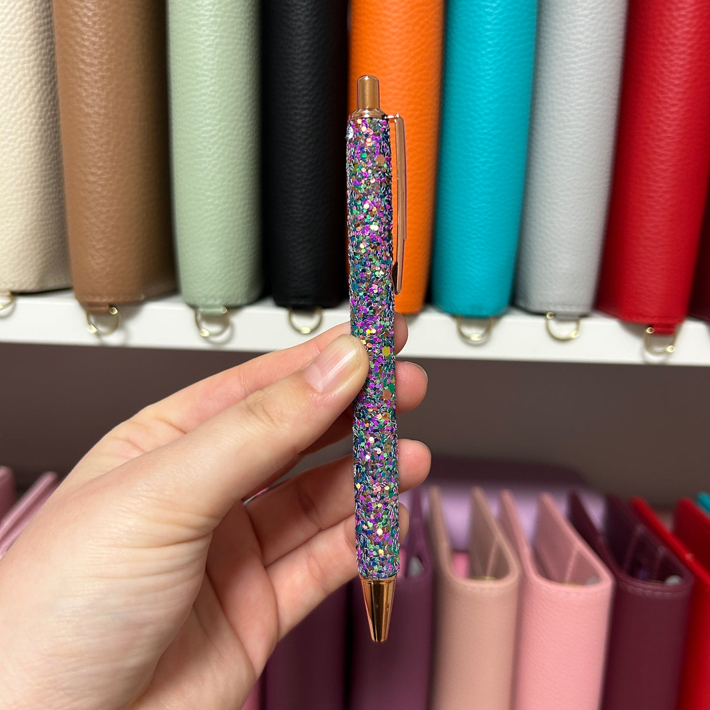 Glitzer Kugelschreiber