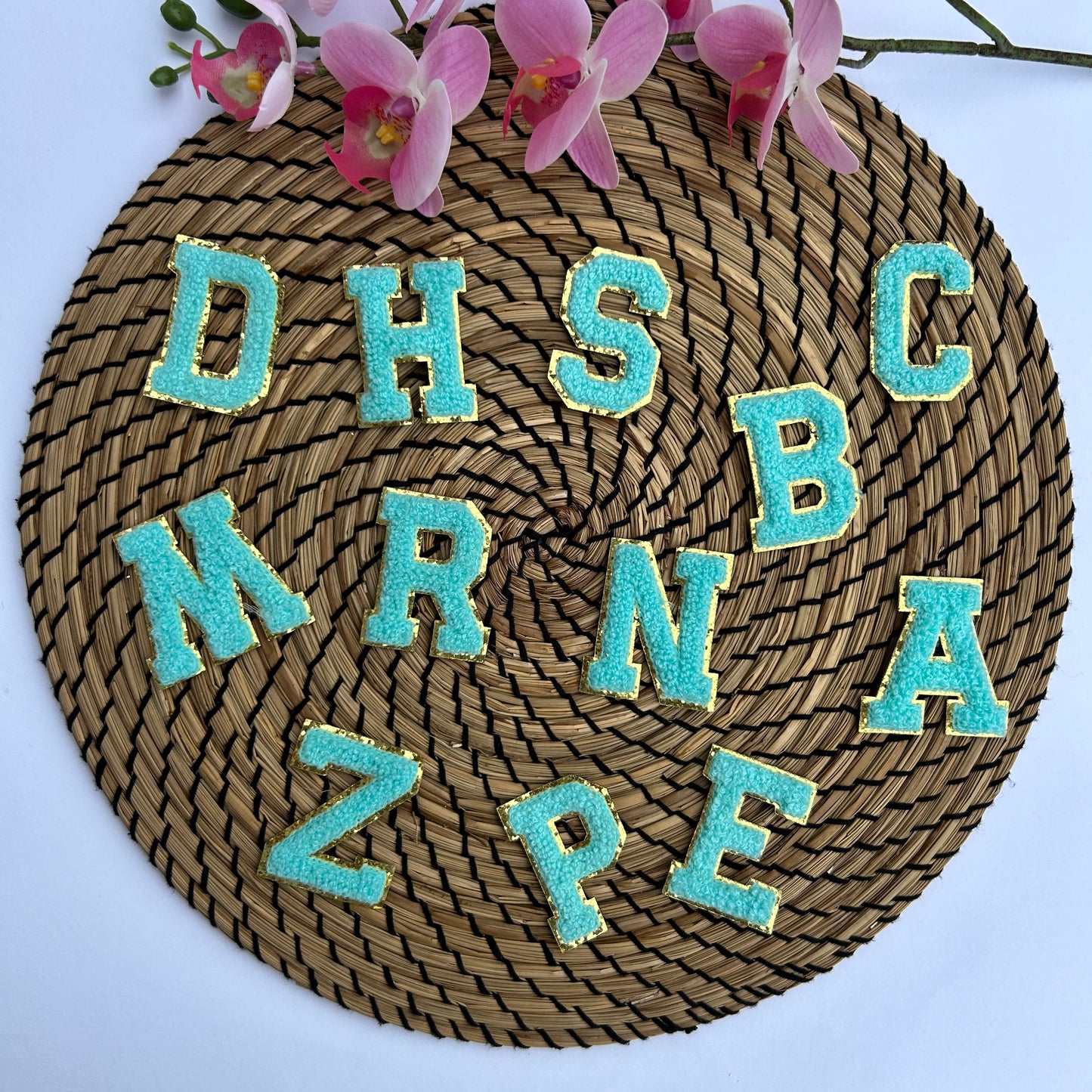 Glitzer Buchstaben Patches