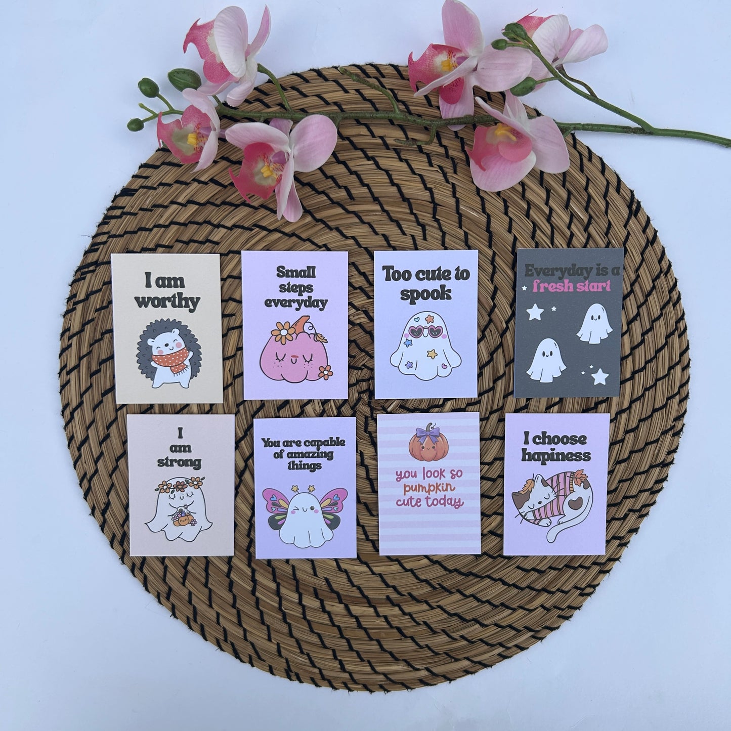 Affirmations Kärtchen für A6 Halloween Edition