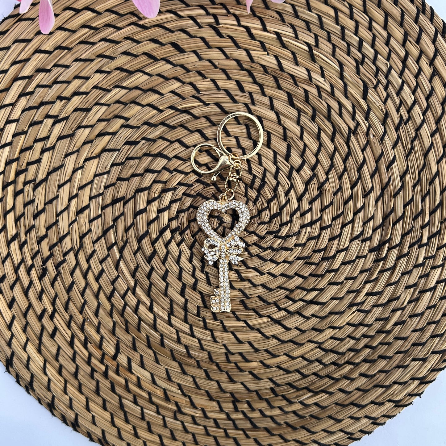 Glitzer Key Anhänger
