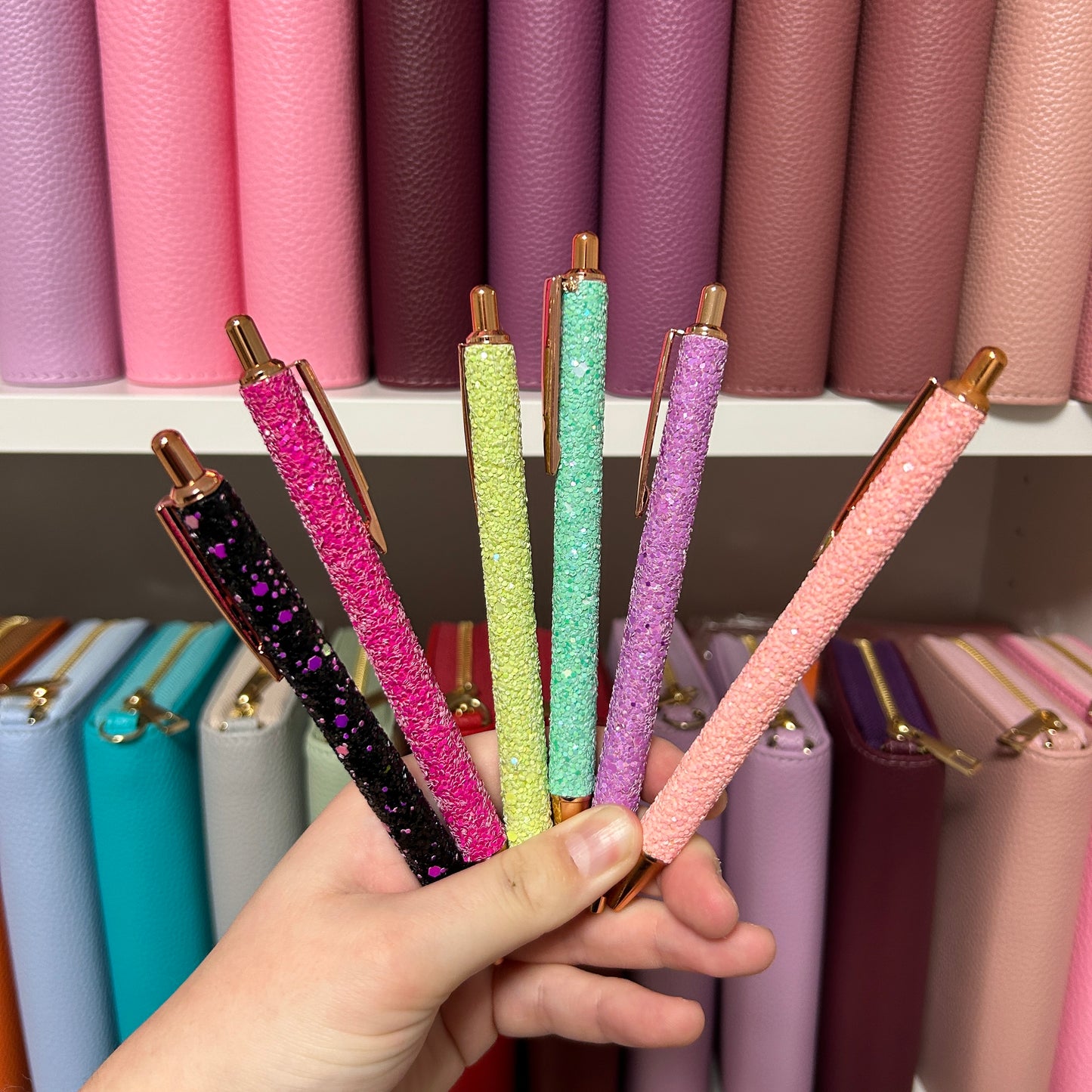 Glitzer Kugelschreiber