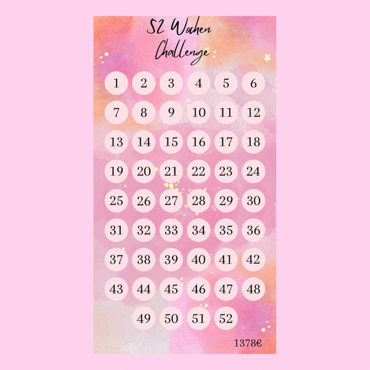 52 Wochen Sparchallenge neu