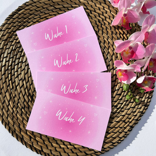 A6 Wochen Dashboards pink