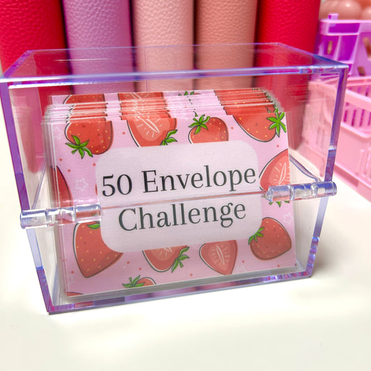 50 Envelope Challenge Strawberry Edition