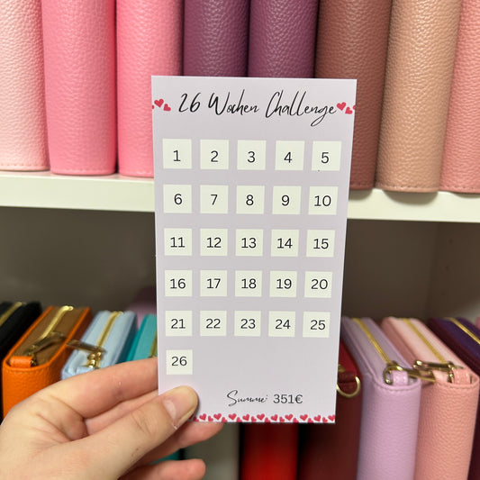 26 Wochen Sparchallenge