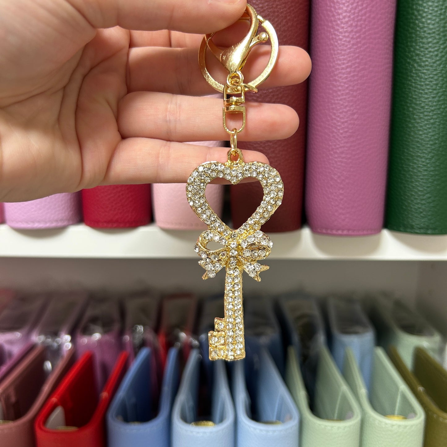 Glitzer Key Anhänger