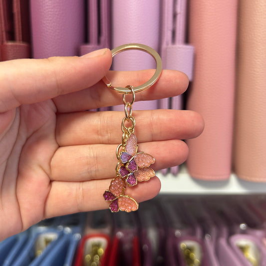 Mini butterfly Anhänger glitter