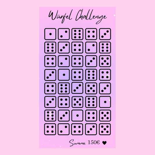 Würfel Challenge lila