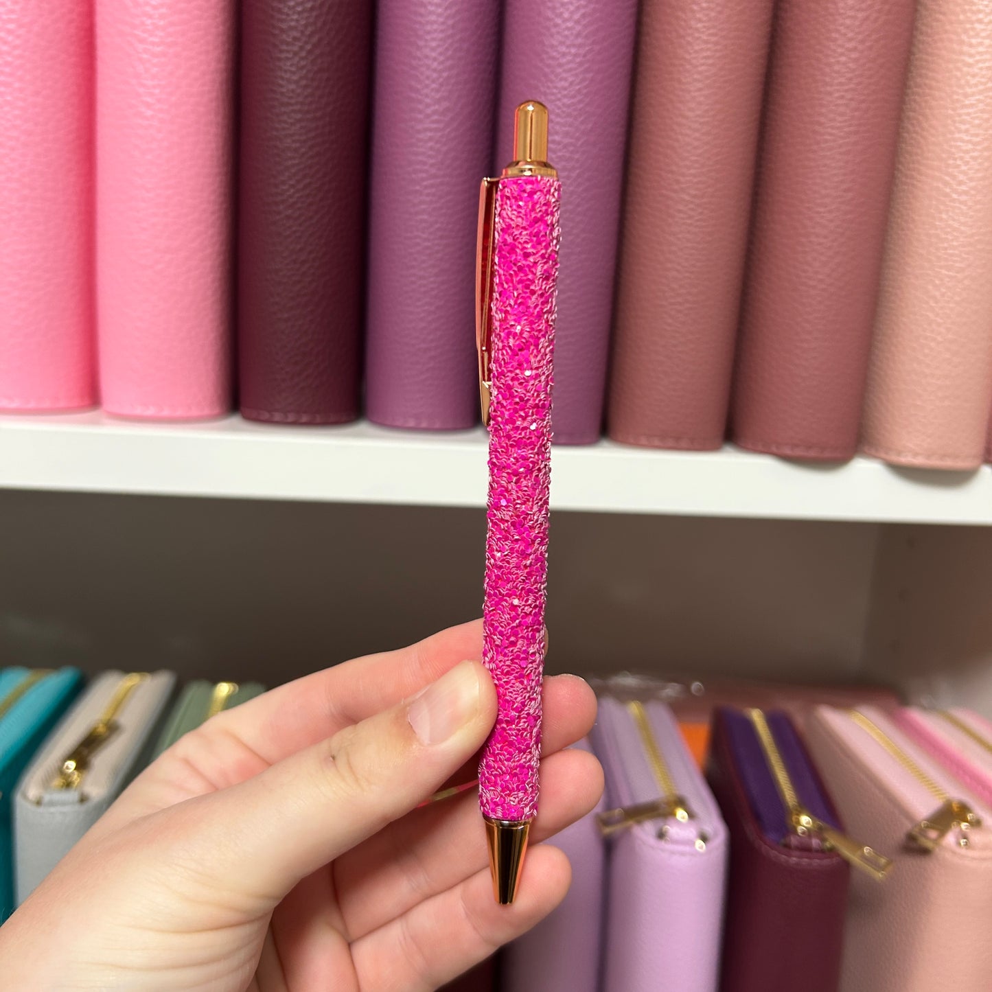 Glitzer Kugelschreiber