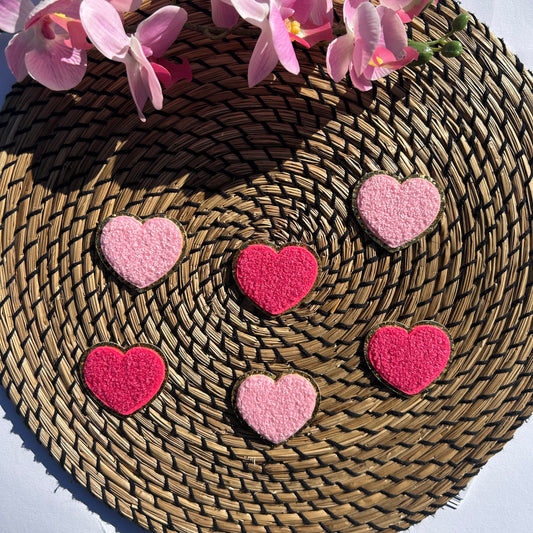 Herz Patches rosa