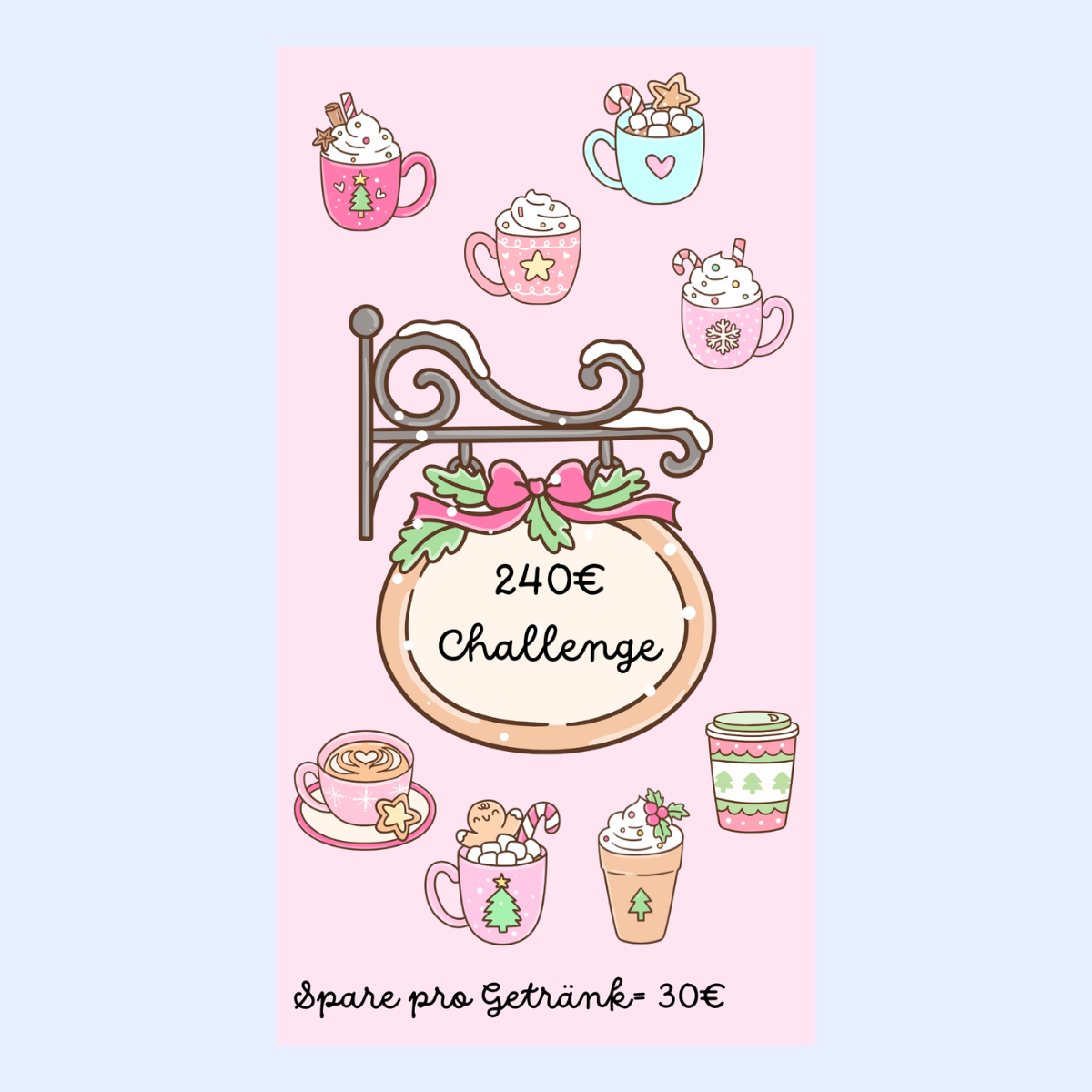 240€ Weihnachts Drink Sparchallenge