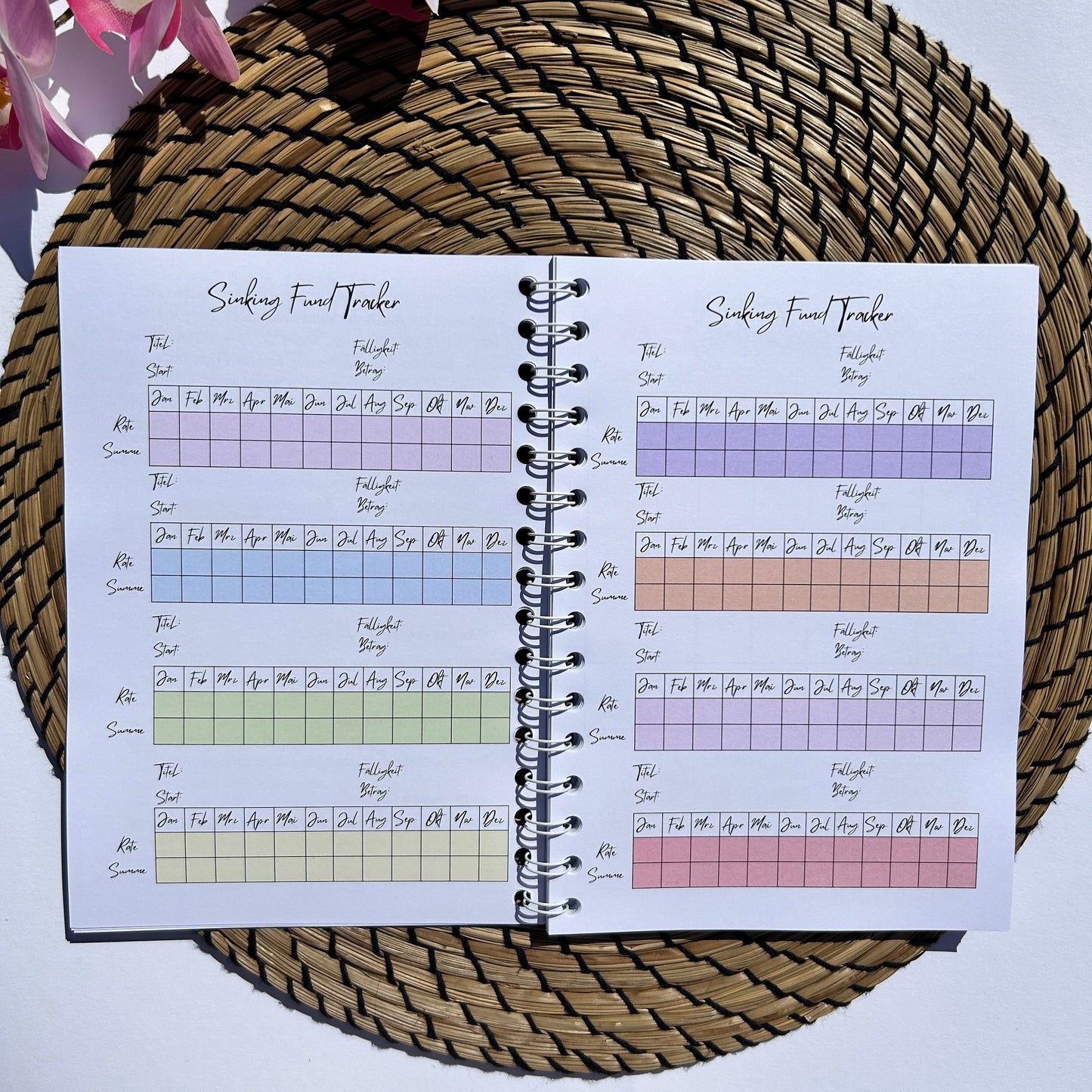 Budgetplaner Ringbuch Blau